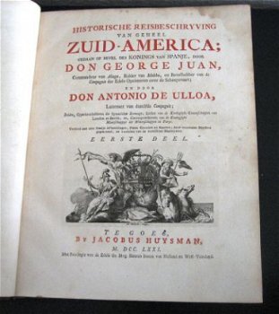 Historische reisbeschryving van geheel Zuid-America 1771/72 - 4