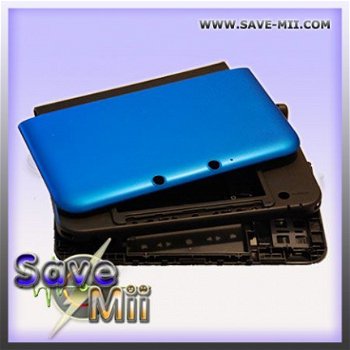 3DSXL - Vervang Behuizing (BLAUW / ZWART / GRIJS) - 1