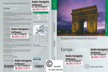 Mercedes Comand Audio 50 Aps navigatie software dvd cd 2014 - Afbeelding 3