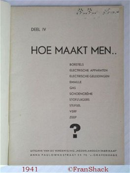 [1941] Hoe maakt men...?, De Ver. 
