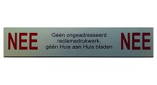 Luxe Nee/Nee stickers tegens ongewenste reclame