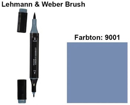 NIEUW Brush Marker Lichtblauw (9001) van Lehmann & Weber - 1