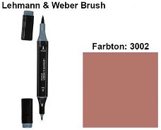 NIEUW Brush Marker Roestbruin (3002) van Lehmann & Weber
