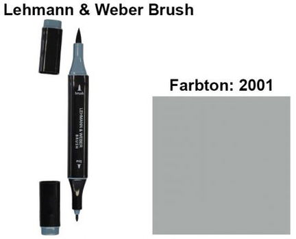 NIEUW Brush Marker Grijs (2001) van Lehmann & Weber - 1