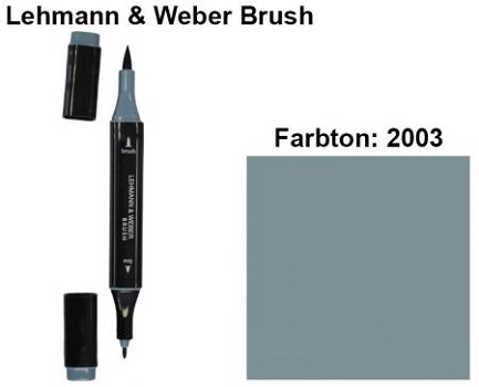 NIEUW Brush Marker Middelgrijs (2003) van Lehmann & Weber - 1
