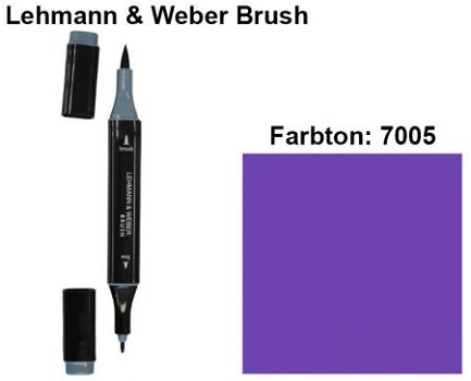 NIEUW Brush Marker Plum (7005) van Lehmann & Weber - 1