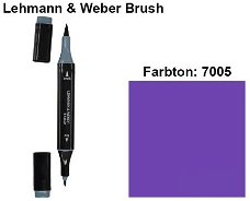 NIEUW Brush Marker Plum (7005) van Lehmann & Weber