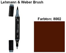 NIEUW Brush Marker Bruin (8002) van Lehmann & Weber