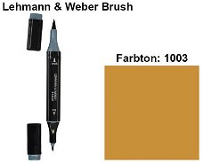 NIEUW Brush Marker Goudbruin (1003) van Lehmann & Weber