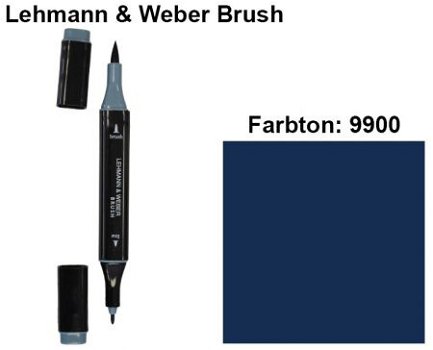 NIEUW Brush Marker Navy (9900) van Lehmann & Weber - 1