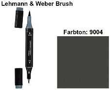 NIEUW Brush Marker  Donkergrijs (9004) van Lehmann & Weber