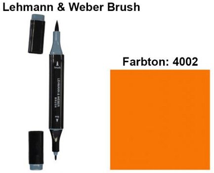 NIEUW Brush Marker Oranje (4002) van Lehmann & Weber - 1