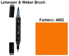 NIEUW Brush Marker Oranje (4002) van Lehmann & Weber
