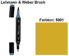 NIEUW Brush Marker Mosgroen (5001) van Lehmann & Weber