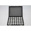 Display Box With 35 Round Boxes, Nieuw, €85