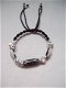 afrika geluks-armband kauri schelpen cat eye en bone kralen - 1 - Thumbnail