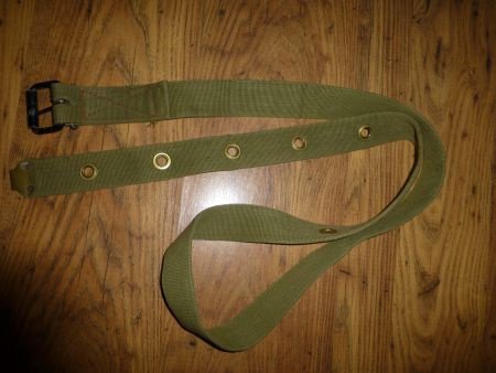 Speciale lange kahki riem - 1