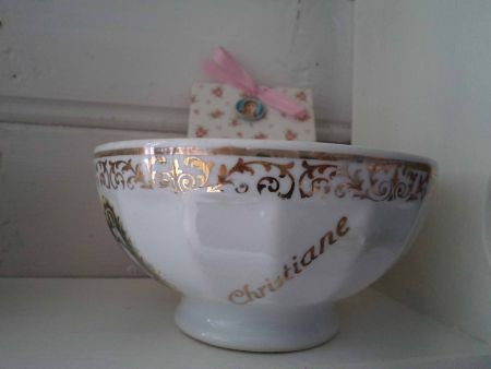 Franse spoelkom Lourdes met naam Christiane - Afbeelding 3
