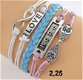 infinity armbandje 5-delig- hope - 16 t/m 20 cm - 1 - Thumbnail