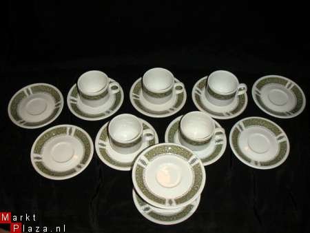 6 Kop en schotels van Royal Doulton Ba4o - 1