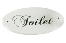 DEURBORDJE 'ovaal Toilet'