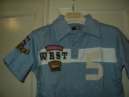 Boy Star polo shirt western applicaties nieuw maat 104 - 2