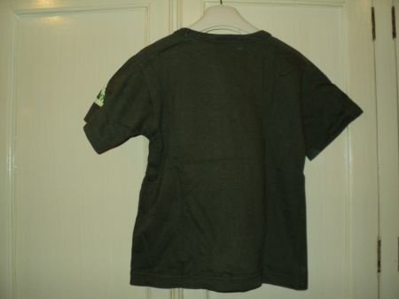 Boy Star olijf groen shirt met applicatie mountainbike 104 - 3