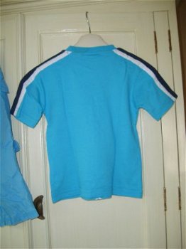 Salty Dog shirt met korte mouw aqua blauw maat 92 - 2