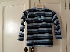 Kiekeboe blauw gestreepte longsleeve maat 98