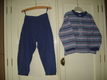 Nightwear blauw rood gestreepte pyama maat 92 - 1 - Thumbnail