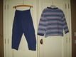 Nightwear blauw rood gestreepte pyama maat 92 - 3 - Thumbnail