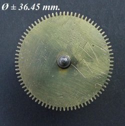 Veer trommel = Franse pendule = zonder veer =23142
