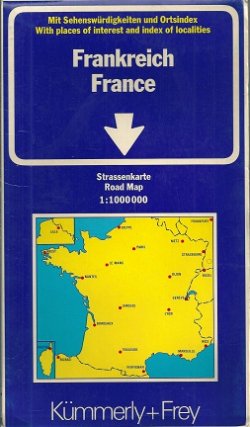 France: Indexed (International Road Map) (German Edition)