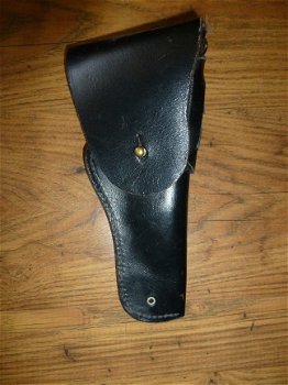 Zwart lederen pistoolholster Colt 45 - 1