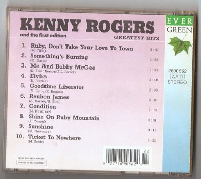 CD Kenny Rogers Greatest Hits - 2