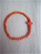 ibiza armbandje met kruisje oranje gemstone turquoise cross - 1 - Thumbnail