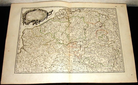 K9 kaart Partie Meridionale des Pays Bas c 1783 België - 1