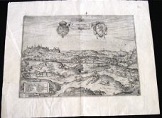 K12 Gravure Zicht op Limbourg 1574? België