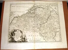 K14 Kaart Nuova Esatta Carta de Paesi Bassi Cattolici 1715? België