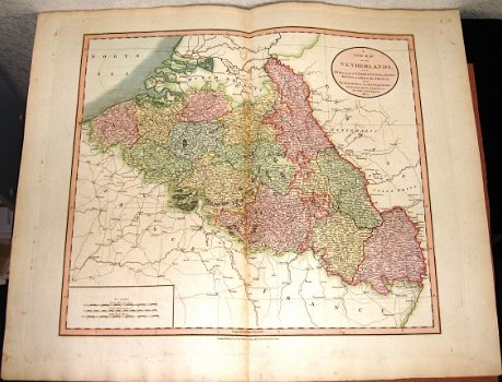 K18 Kaart A New Map of the Netherlands 1804 J Cary België - 1