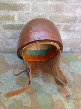 Motorhelm uit de jaren 40-50 - 1