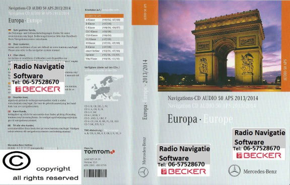 Mercedes Benz Audio 50 Aps cds 2014-2015 Europa - Afbeelding 4