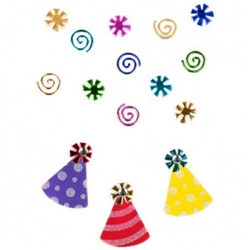 Jolee's boutique embellishments confetti and party hads - 1