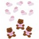 Jolee's boutique embellishments baby girl bear and booties - 1 - Thumbnail