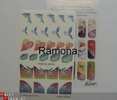 Nagel water Stickers van kiss, nail art ZEE TROPICAL 4 - 1