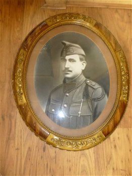 Ingelijste foto Belgische Militair 1919 - 1