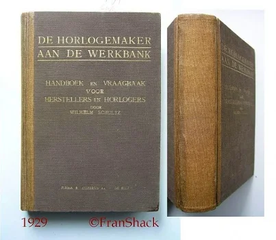 [1929] De Horlogemaker aan de werkbank, Schultz, Cuperus . - 1