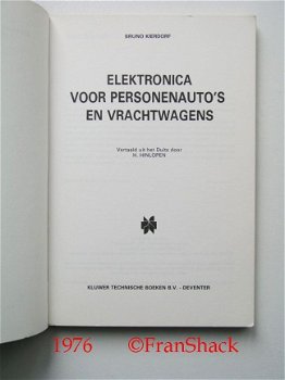 [1976] Elektronica voor auto's, Kierdorff, Kluwer - 2