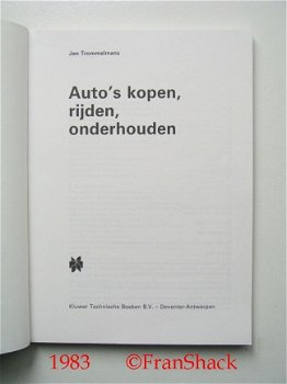 [1983] Auto's kopen-rijden-onderhouden, Trommelmans, Kluwer - 2