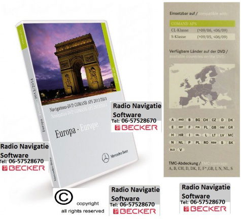 Mercedes Comand Aps DVD NTG1 / NTG2 Europa 2014-2015 (NIEUW) - Afbeelding 4
